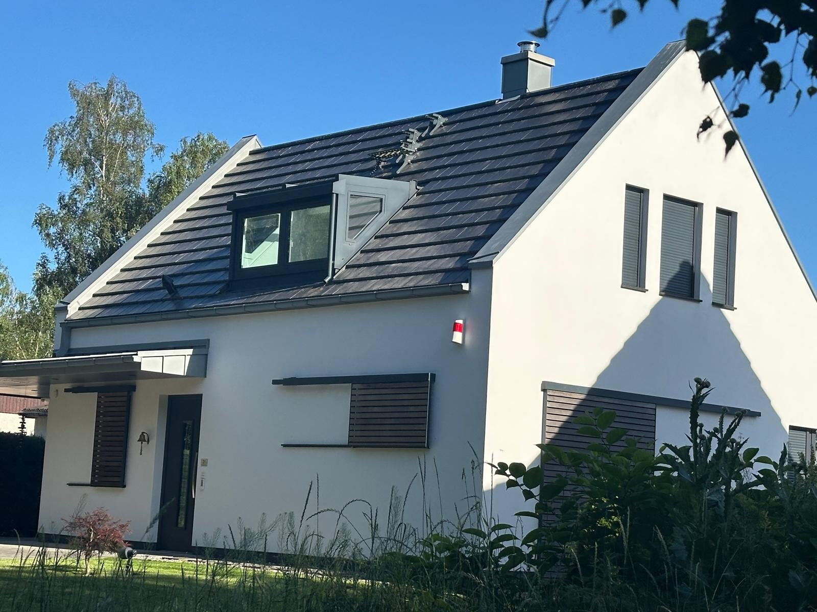 Einfamilienhaus mit Einbau Fertiggaube