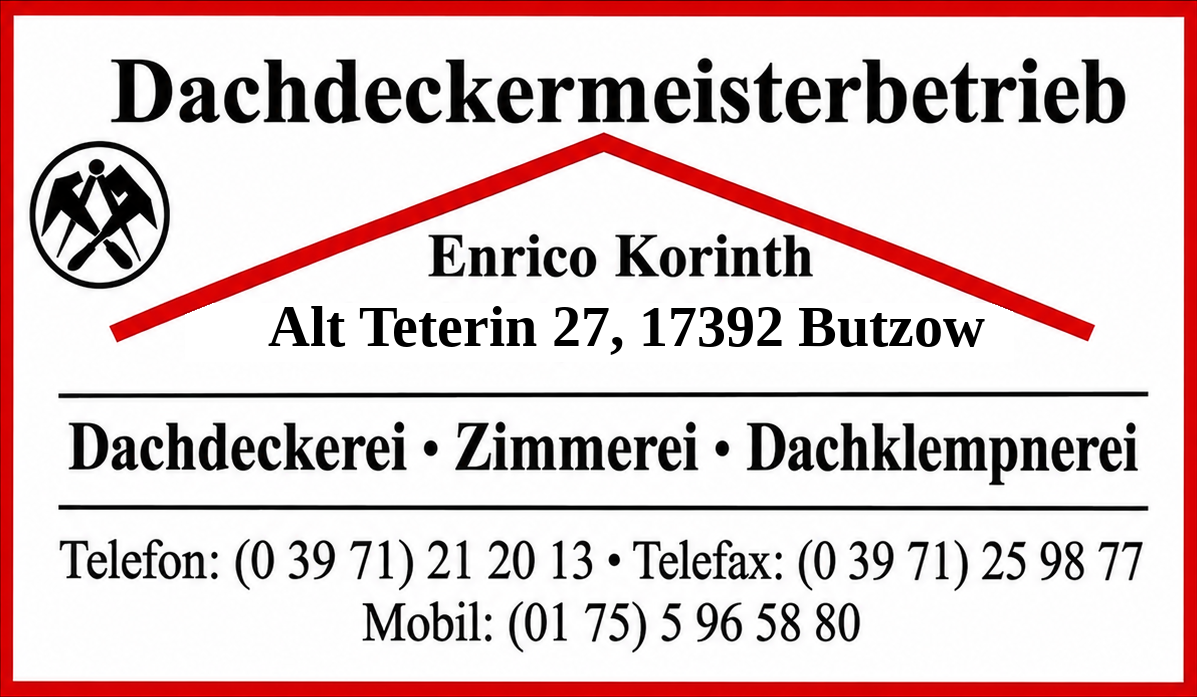 Dachdeckermeisterbetrieb Enrico Korinth – Logo